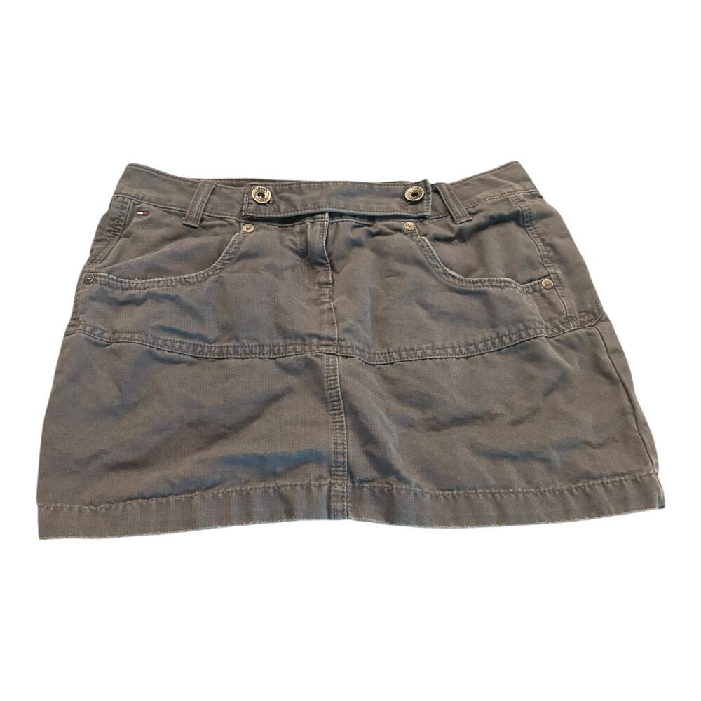 Hilfiger Denim Gray Mini Skirt Size XS Vintage